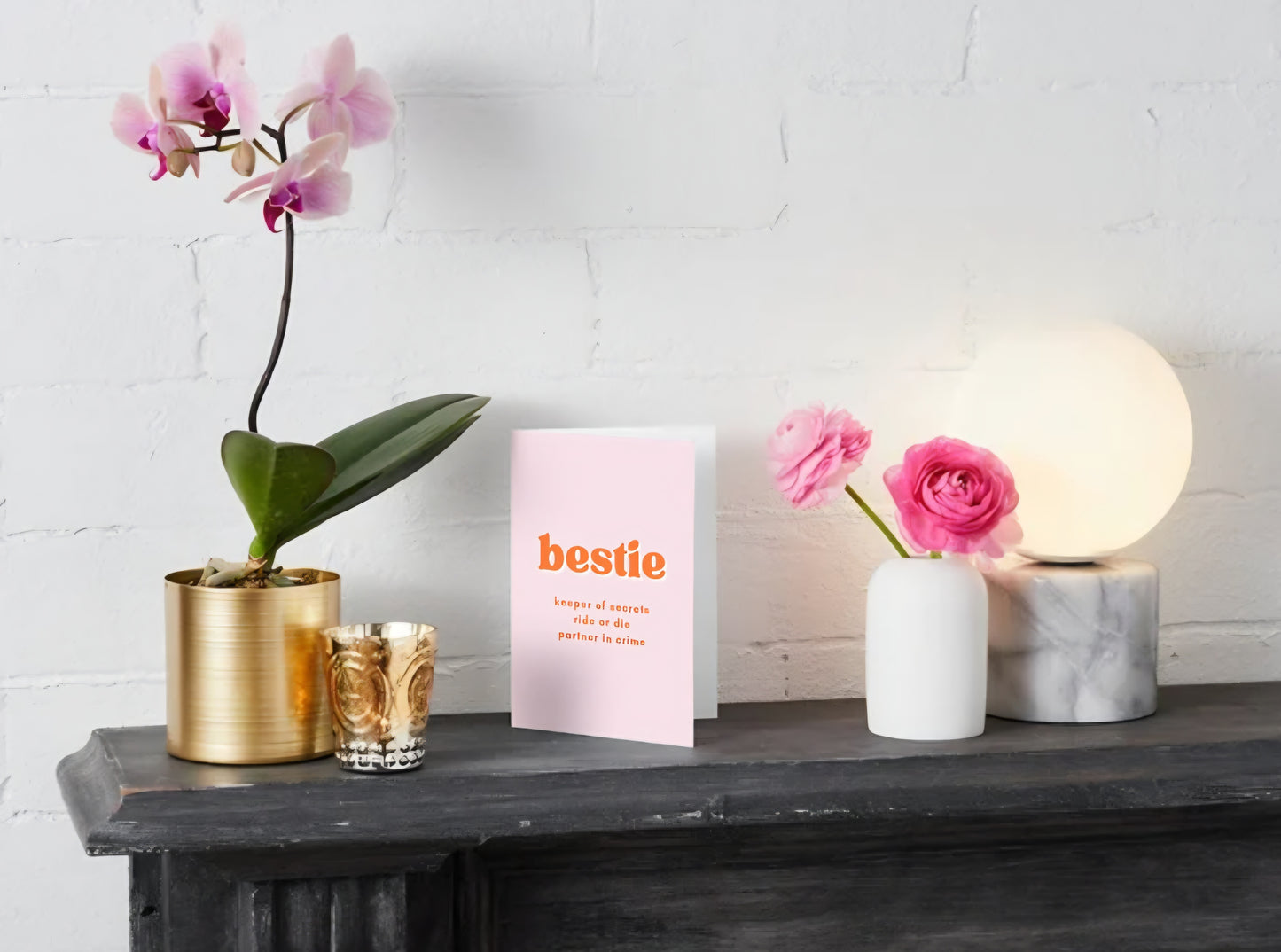 "Bestie" Friendship Greeting Card