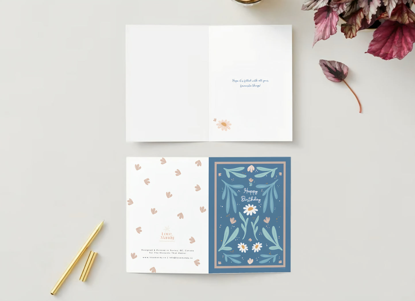 Floral Birthday Greeting Card