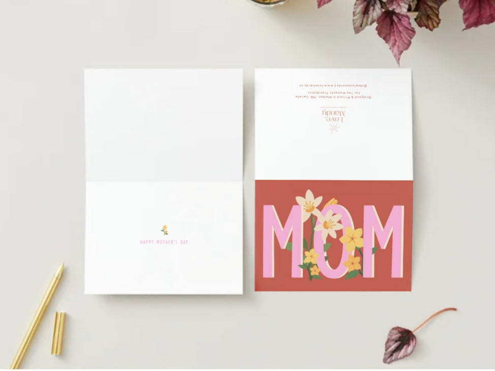 'Mom' Mother's Day Greeting Card