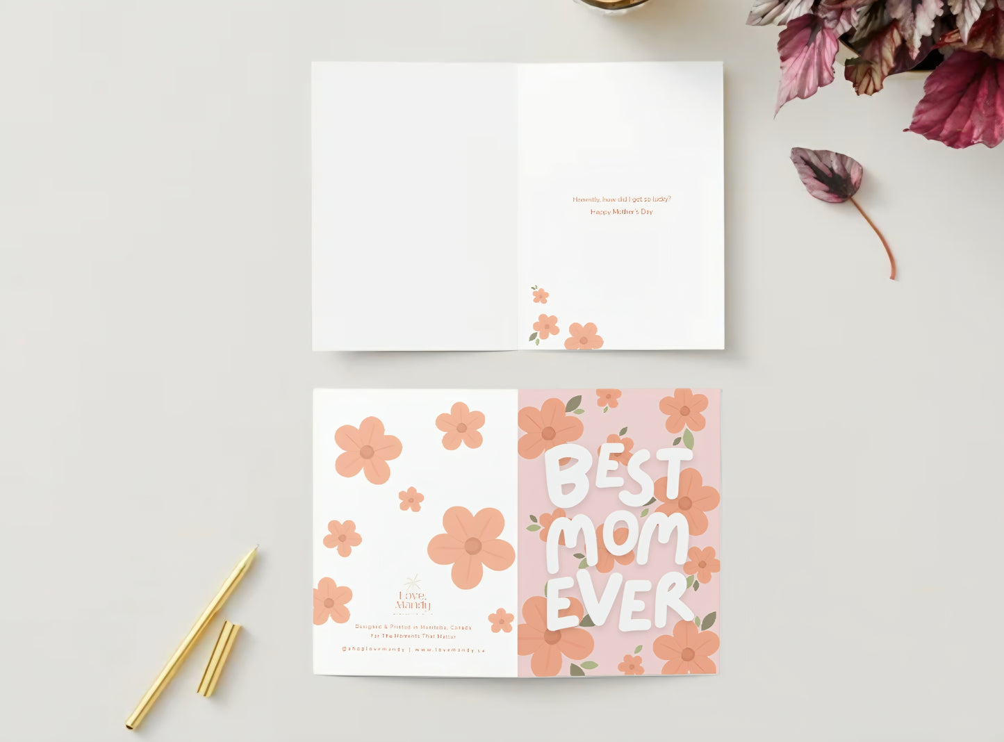 'Best Mom Ever' Mother's Day Greeting Card