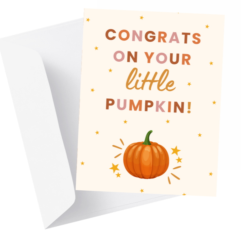 'Little Pumpkin' Greeting Card