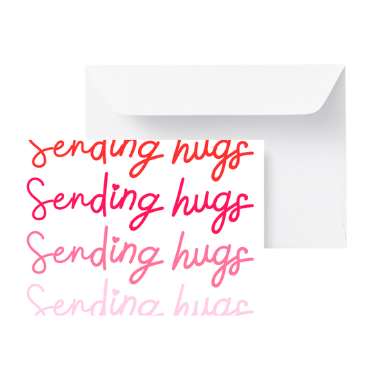 'Sending Hugs' Greeting Card