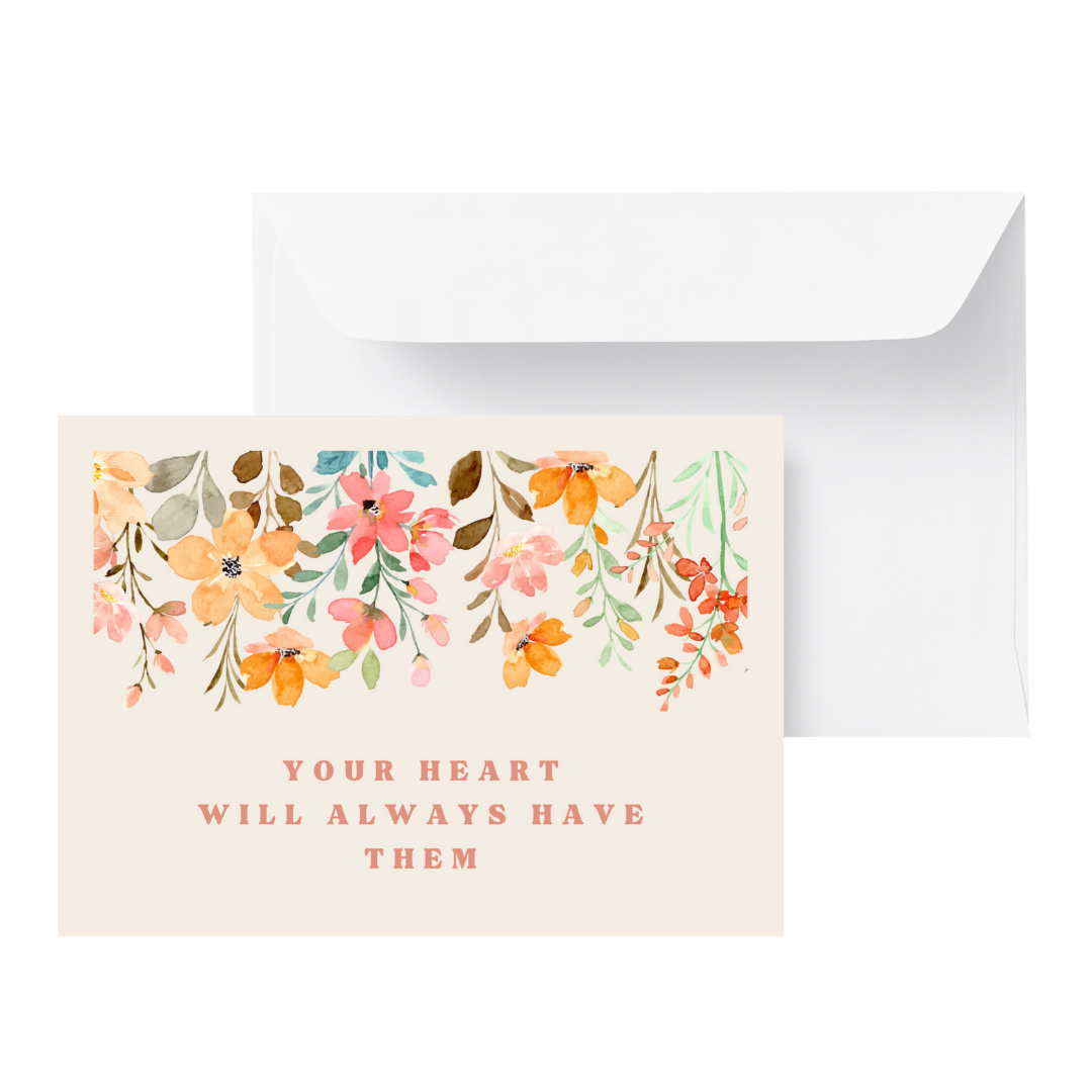 "A Mother's Love is Never Ending" Sympathy Greeting Card