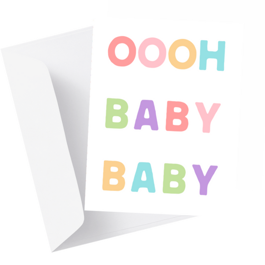 "Oh Baby" New Baby Greeting Card