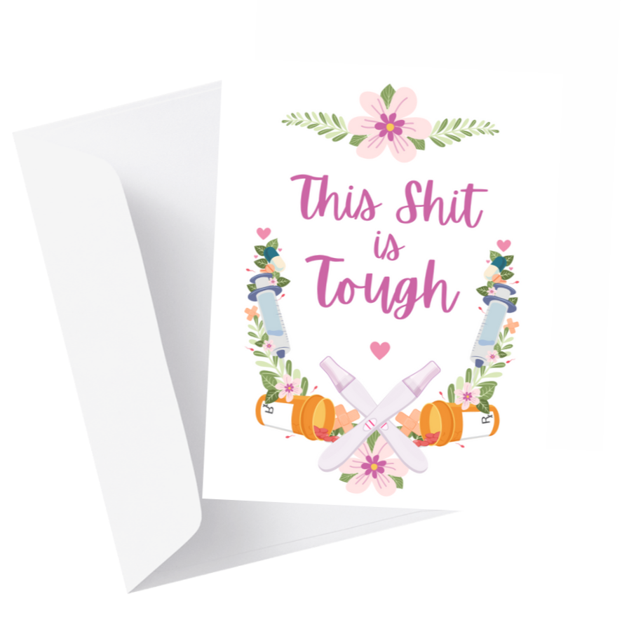 'Tough Shit' IVF Greeting Card