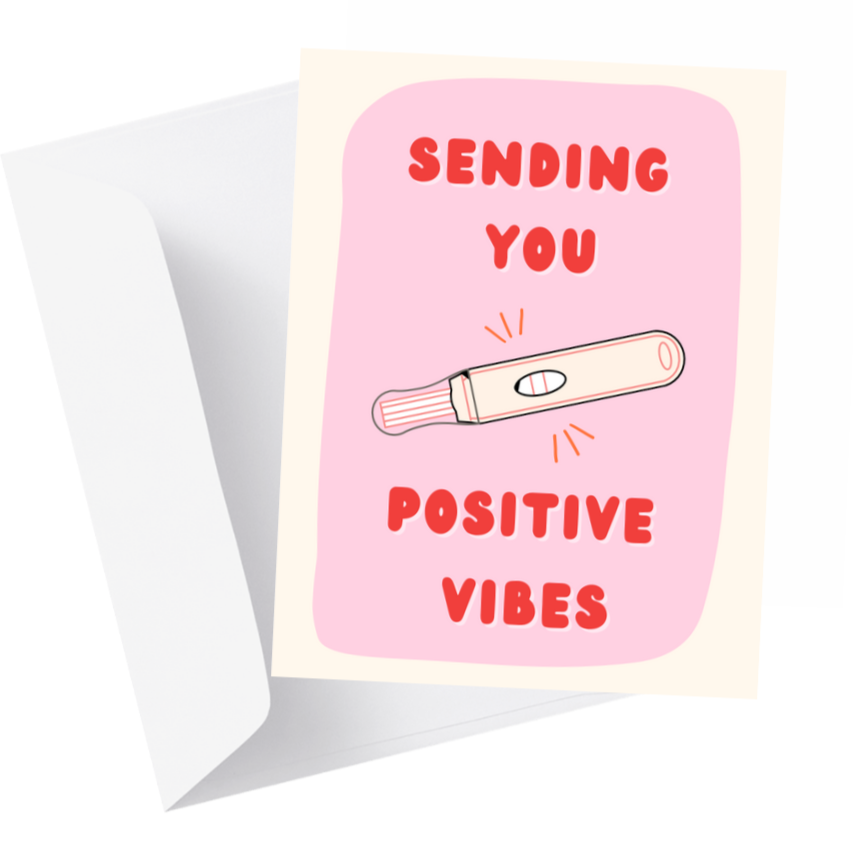 'Positive Vibes' Greeting Card