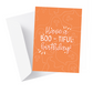 BOO - tiful Birthday Wishes Greeting Card