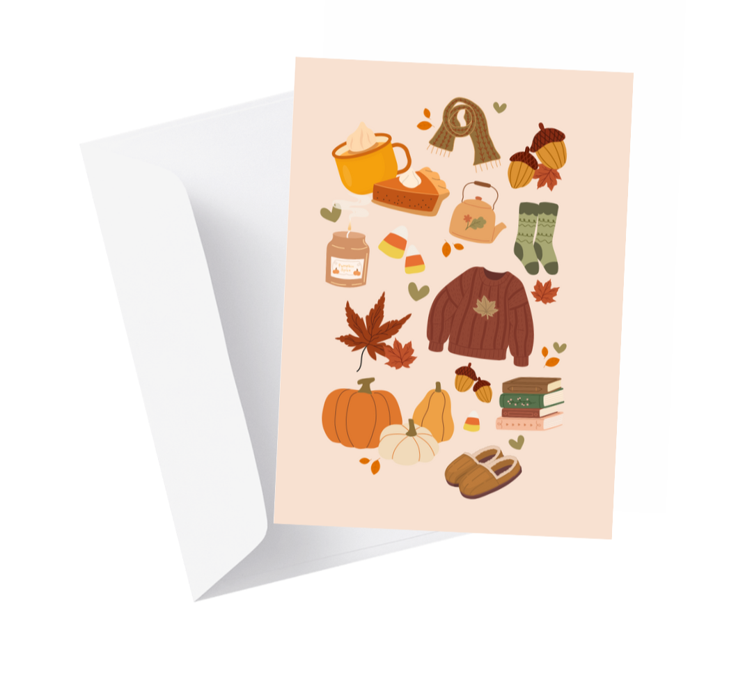 Fall Vibes Greeting Card