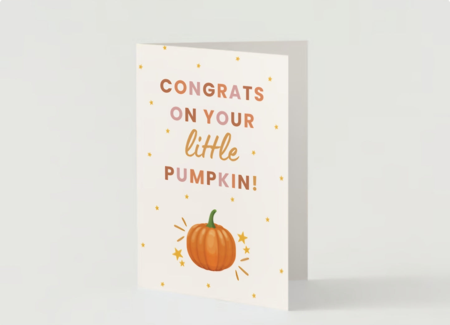 'Little Pumpkin' Greeting Card