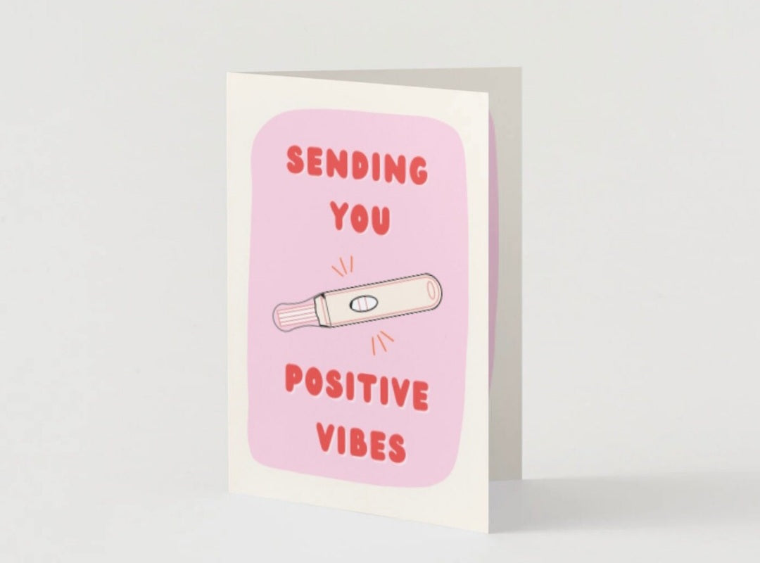 'Positive Vibes' Greeting Card