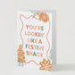 Festive Snack Christmas Greeting Card