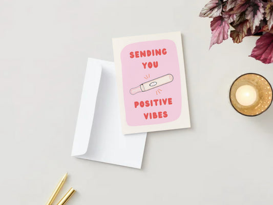 'Positive Vibes' Greeting Card