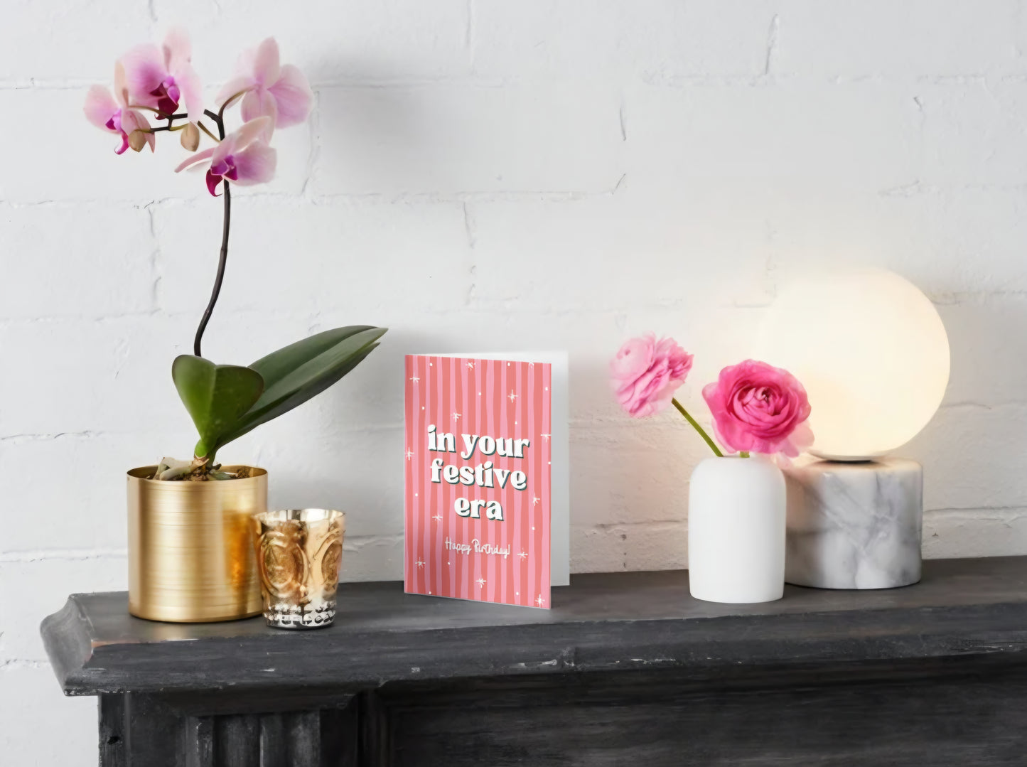 Festive Birthday Greeting Card