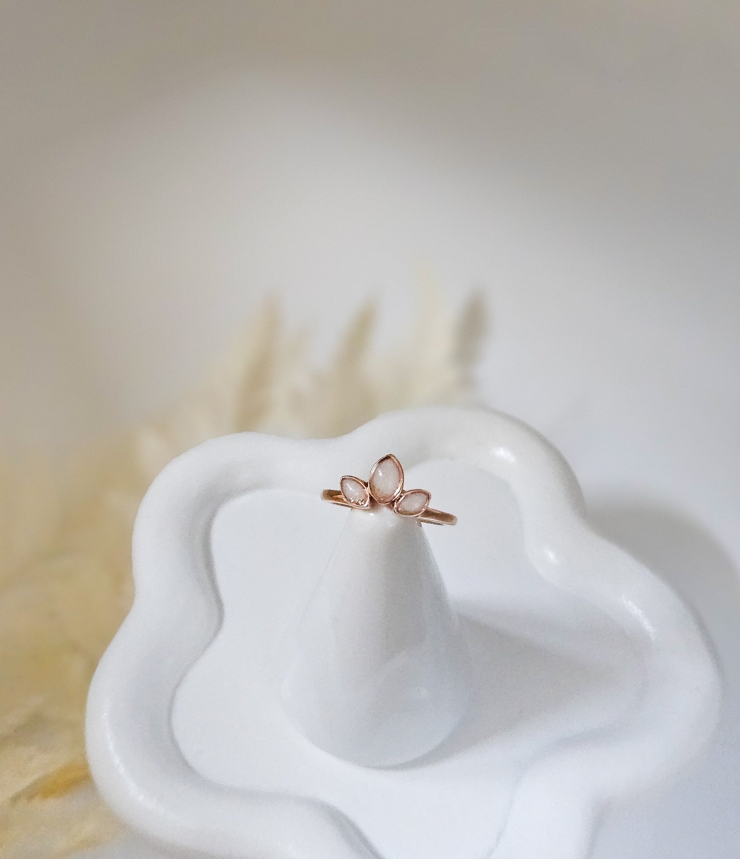 Milk Lotus Ring