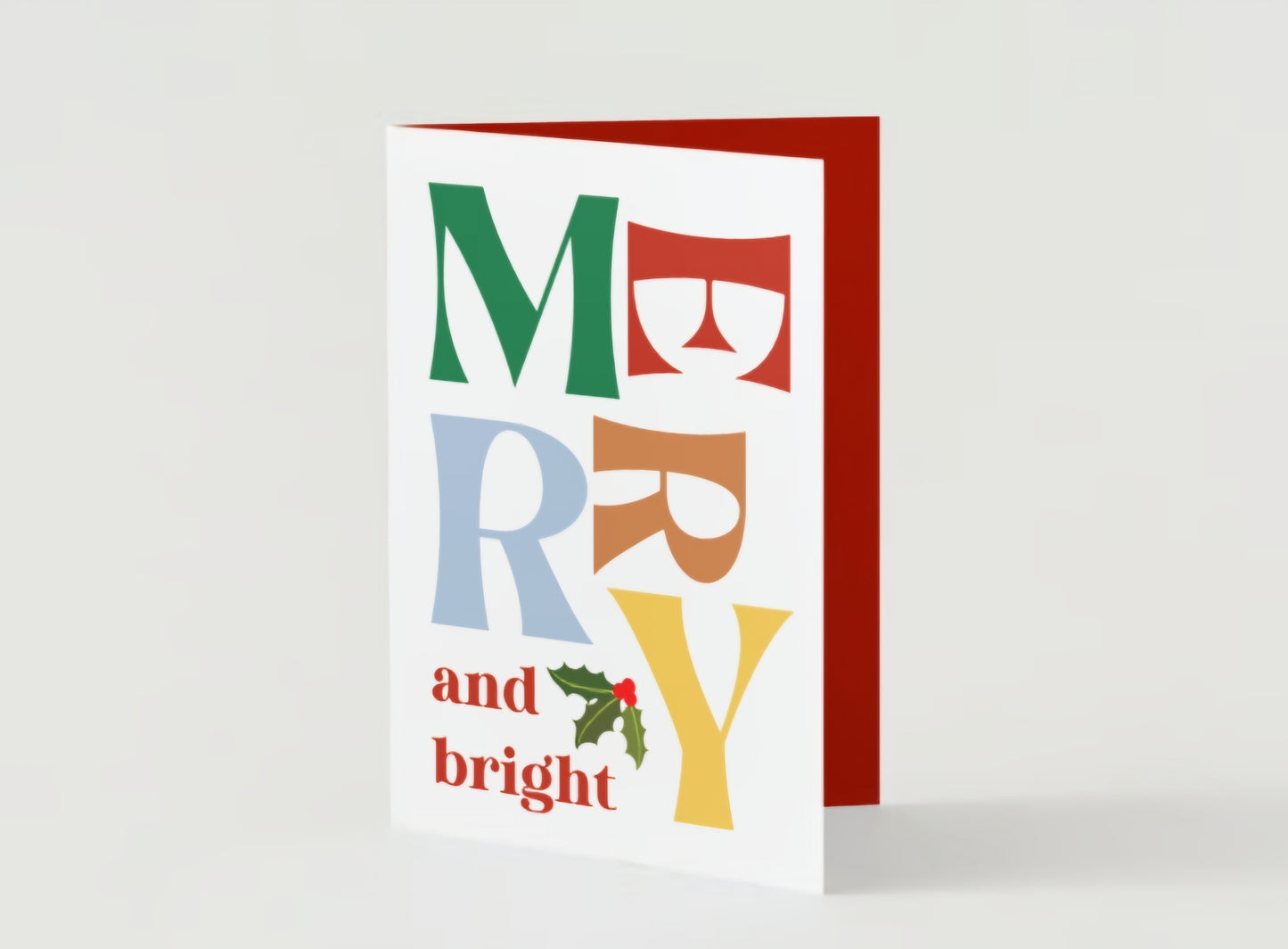 'Merry and Bright' Holiday Greeting Card
