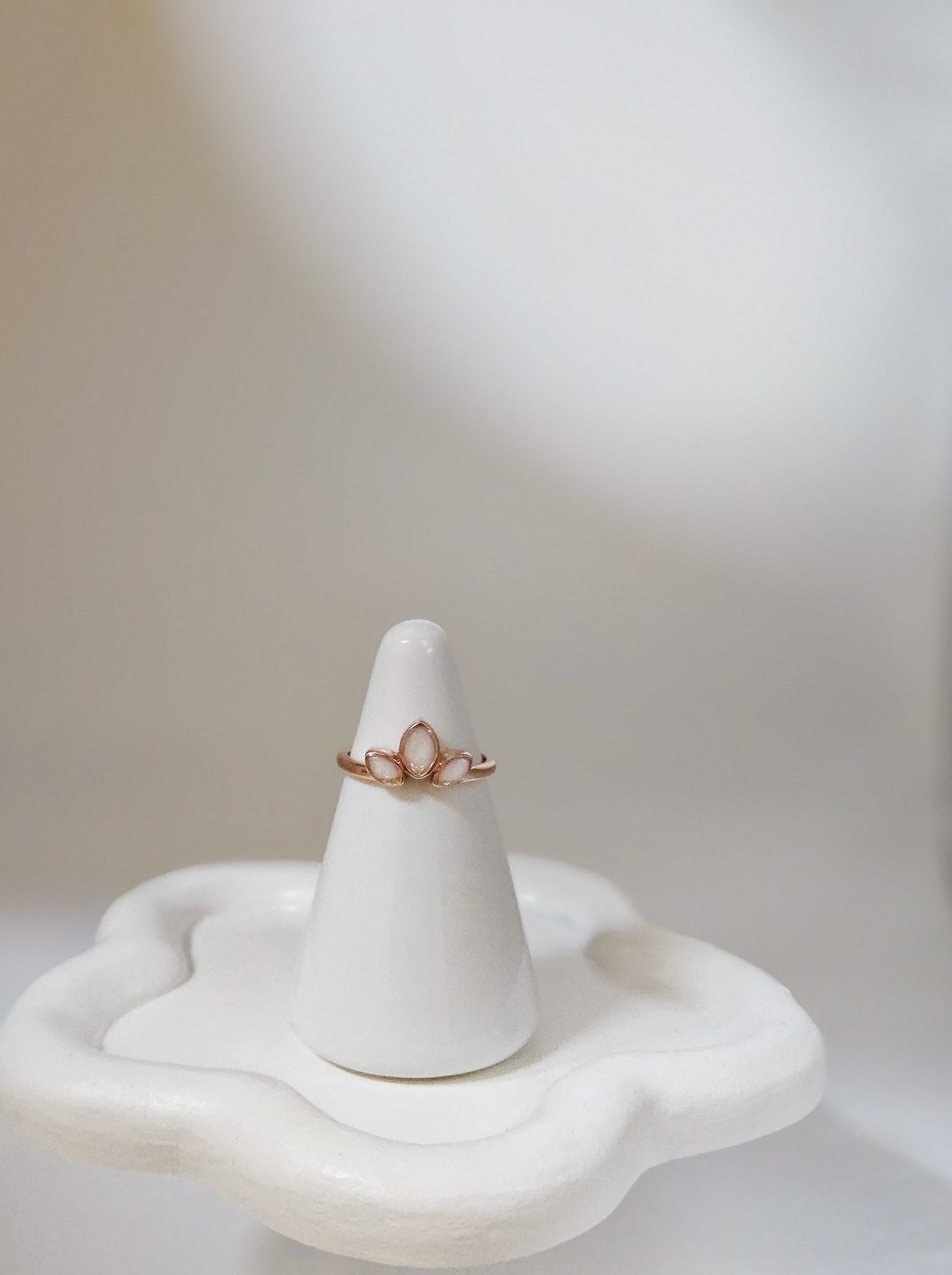 Milk Lotus Ring