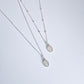 Cremation Oval Necklace - 925 Sterling Silver