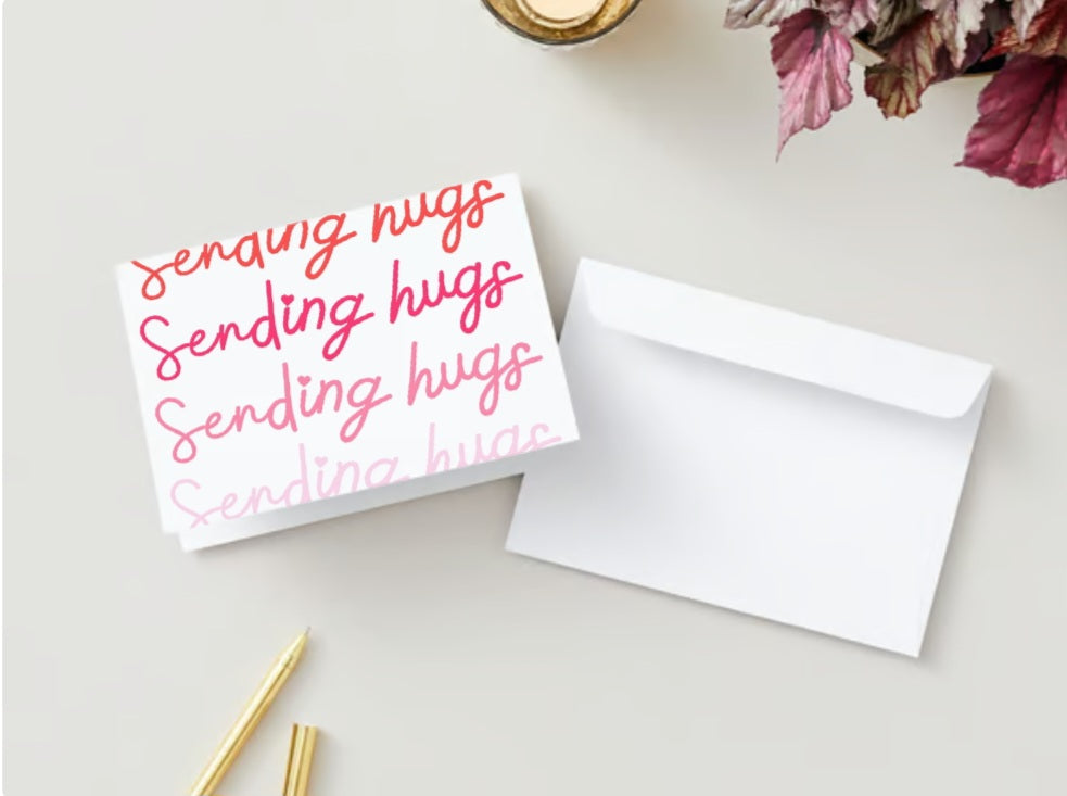 'Sending Hugs' Greeting Card