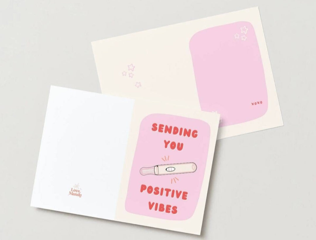 'Positive Vibes' Greeting Card