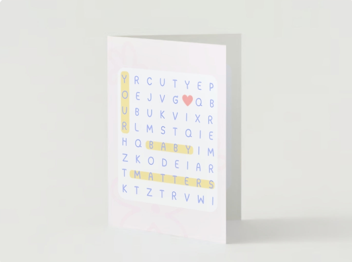 'Your Baby Matters' Pregnancy Loss Greeting Card