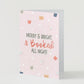 "Booked All Night" Christmas Greeting Card