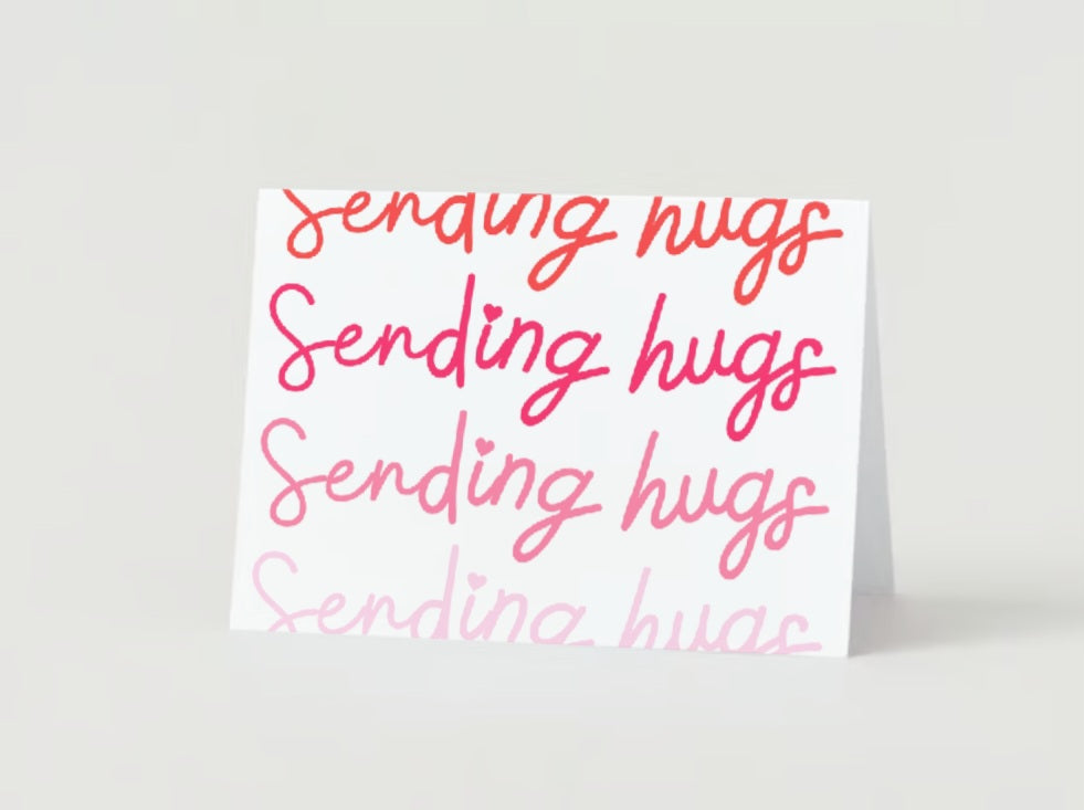 'Sending Hugs' Greeting Card