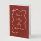 Holly Jolly Christmas Greeting Card