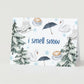 'i smell snow" Gilmore Girls Inspired Greeting Card