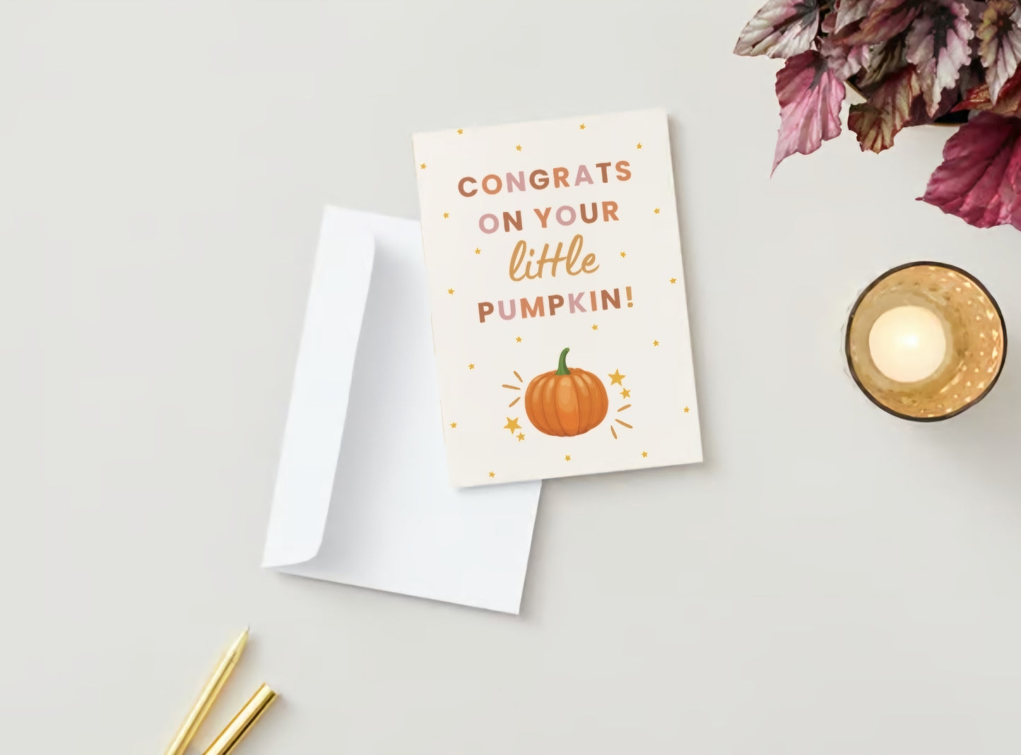 'Little Pumpkin' Greeting Card