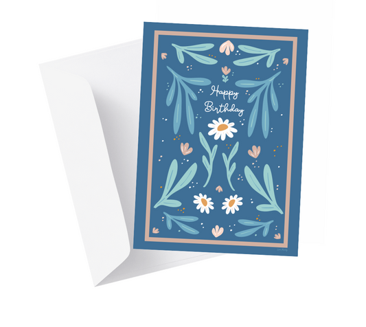 Floral Birthday Greeting Card