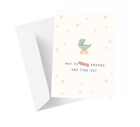Censored Baby Shower Greeting Card