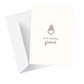 Fiance Vibes Greeting Card