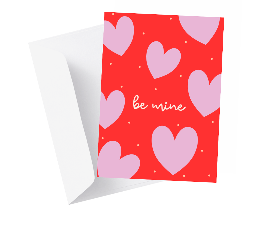 "Be Mine" Valentine's Day Greeting Card