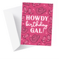 Cowgirl Birthday Greeting Card