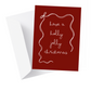 Holly Jolly Christmas Greeting Card