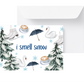 'i smell snow" Gilmore Girls Inspired Greeting Card