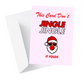'This Card Don't Jingle Jingle, It Folds." Holiday Greeting Card