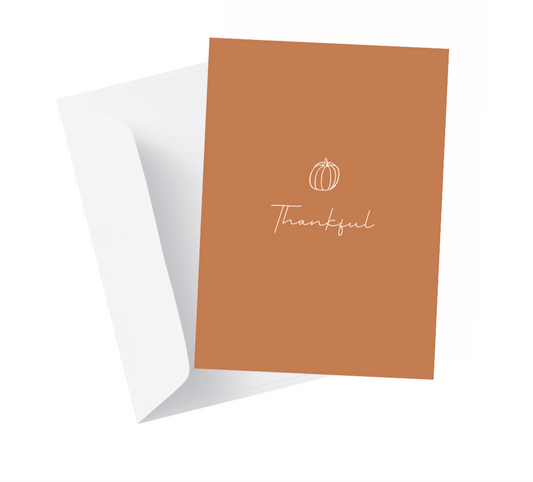 Thankful Pumpkin Greeting Card